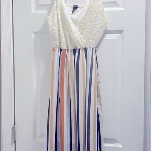 Rue21 long vertical stripped summer dress